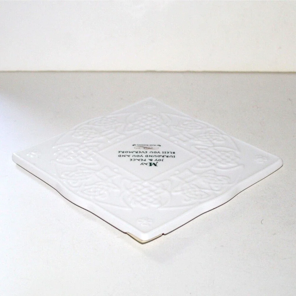 Vintahge Russ Berrie Irish Blessing Tile wall decor 6.5